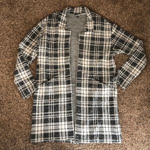 Express Plaid Cardigan